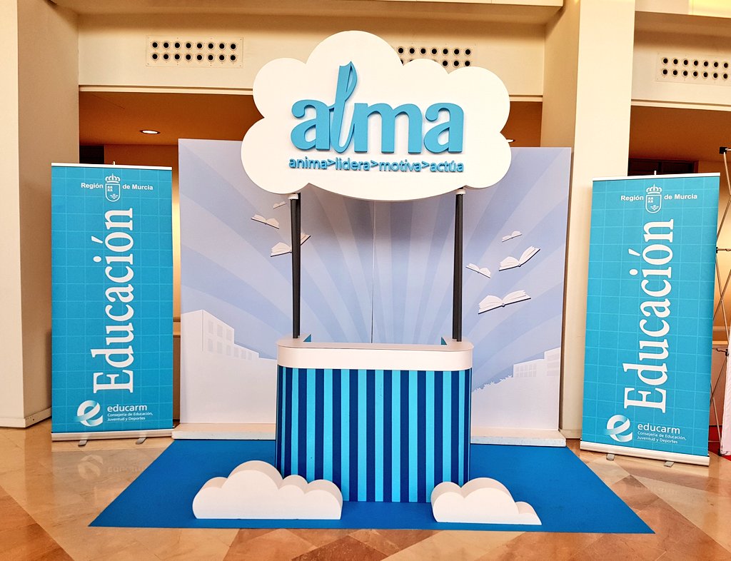 ProfesorJuanCar's tweet photo. Ya han comenzado las Jornadas del Profesorado ALMA (anima>lidera>motiva>actúa) en el Auditorio Víctor Villegas (Murcia) #almadocente 1500 Docentes se reunen con la ilusión de impulsar la Innovación Educativa 😊😊🔝 @AdelaMCacha @Educarm @sifopcarm @CPRRegionMurcia @Enca_talavera https://t.co/Az2wRvEqxq