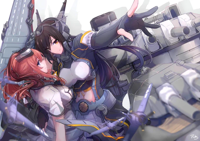 艦これログ #艦隊これくしょん #艦これ #金剛/比叡/ウォースパイト/ジャーヴィス/アークロイヤル #長門/サラトガ #女性提督 #雪風/対馬/大淀/初月 https://t.co/WDCia0GASF 