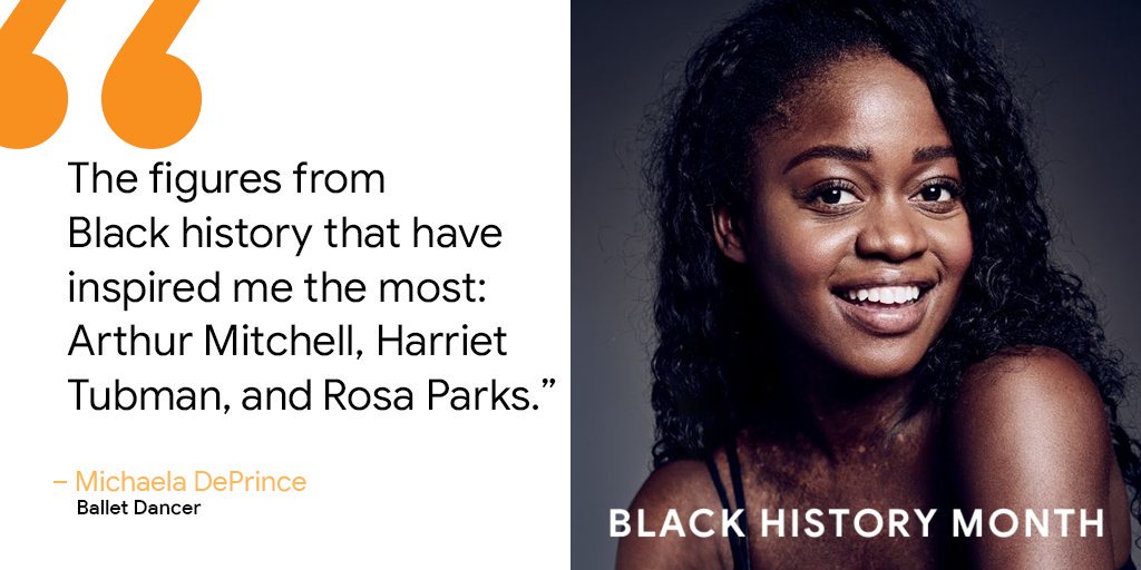 From Sierra Leone to the Dutch National Ballet, ballerina @MichaelaDPrince has overcome stereotypes and racial barriers. Move through stories in Dance with #TheJourneyOfUs on @googleearth, in collaboration with @SchomburgCenter → g.co/blackjourneys  #BlackHistoryMonth