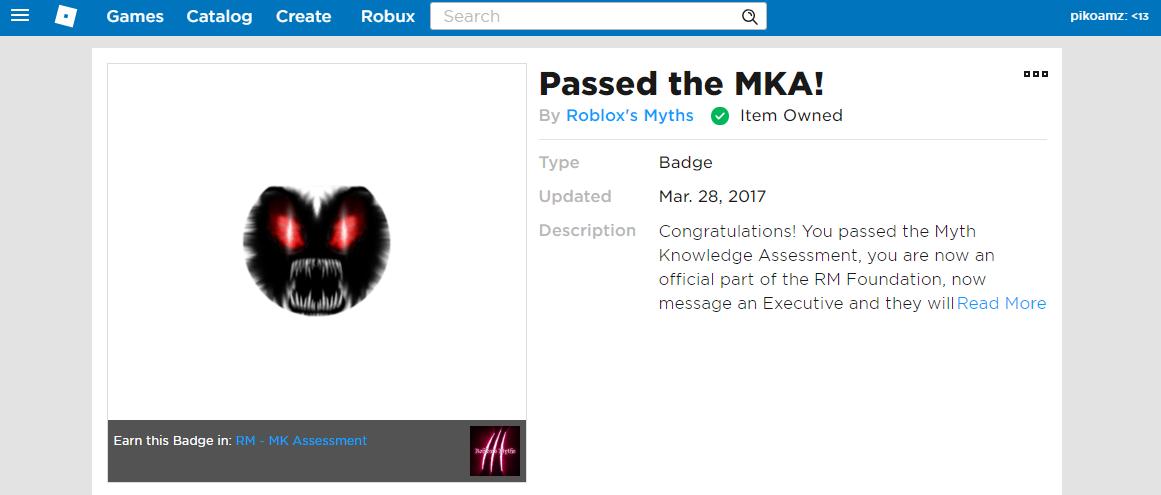 mk assessment roblox myths