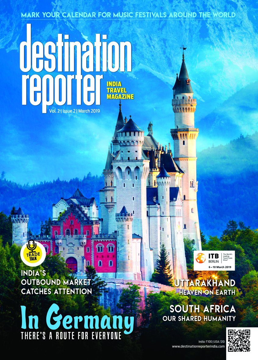 DReporterIndia's tweet photo. March 2019 edition of #DestinationReporter is out now! On the cover this time is the European Country - #Germany, be it the natural lush landscapes, varied cuisines, rich culture or history there is a route for everyone.
#CoverStory #Europe #Uttrakhand #ITBBerlin #SouthAfrica https://t.co/pZ5aNzLZ51