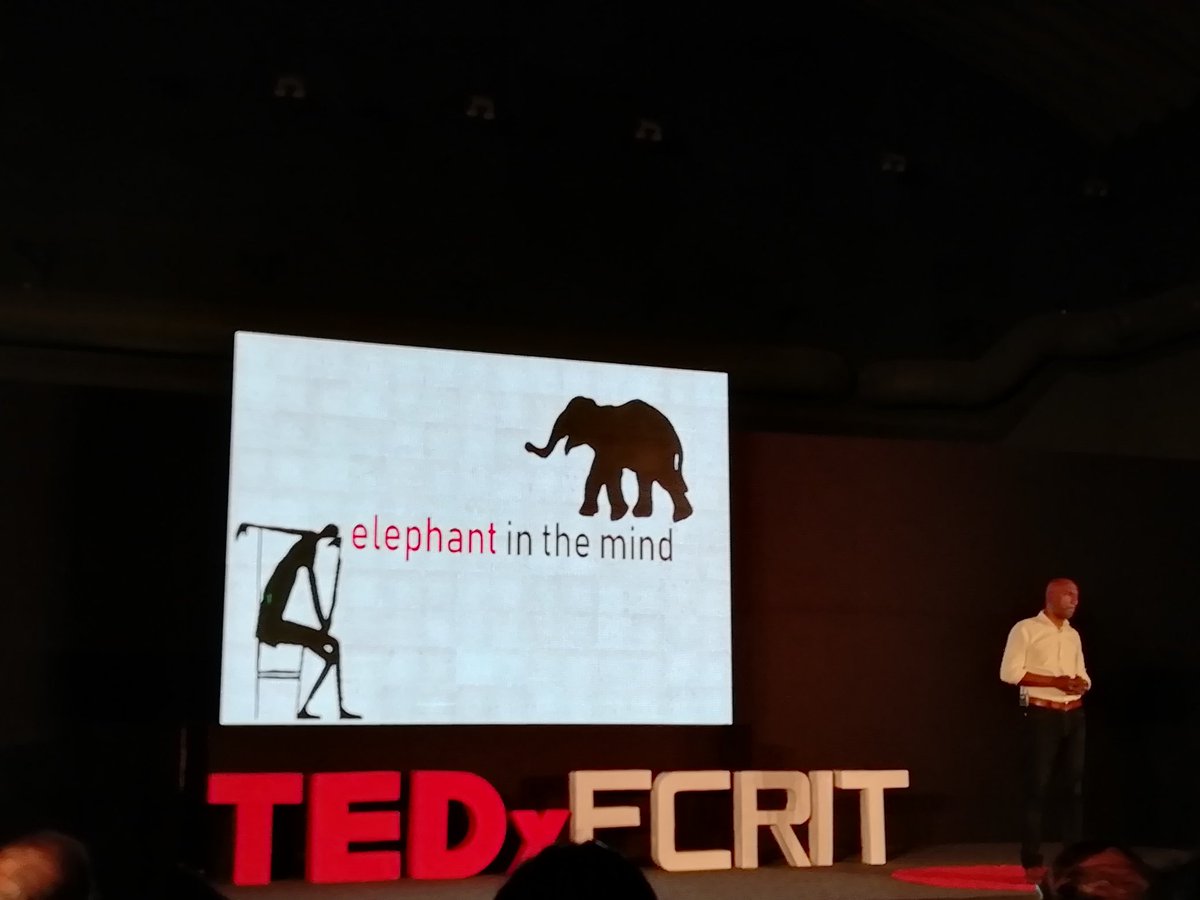 DawoodMindset's tweet photo. #TEDxFCRIT
Boy, we have an #Elephant in the Mind, &amp; it's HEAVY.
We still carrying it says @prasadmenon https://t.co/eesjrXiENH