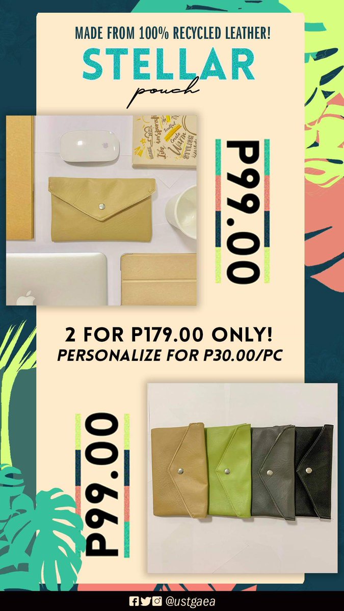 ustgaea's tweet photo. Also, these products can be personalized 😍😍 Just add PHP 30.00 to its original price and DM us what to emboss!! 😁

Perfect for a gift to someone or for personal use 💖 https://t.co/htlHmF0Q66