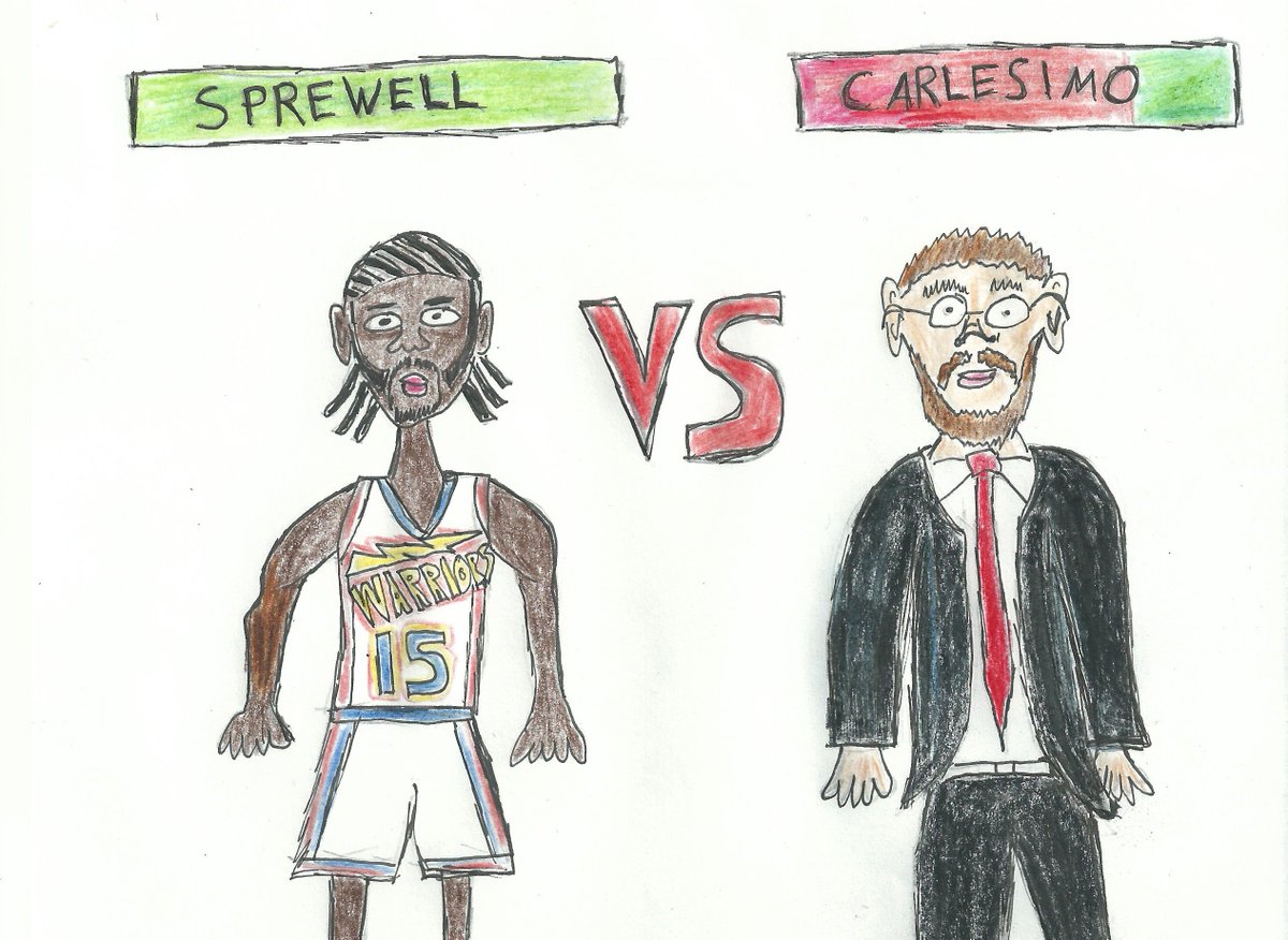 IconicPoorly's tweet image. &apos;Our Tale Of The Tape&apos;

#LatrellSprewell #PJCarlesimo #nbafights #SprewellCarlesimo #taleofthetape #NBArivals #GoldenStateWarriors #grudgematch #basketballcaricatures