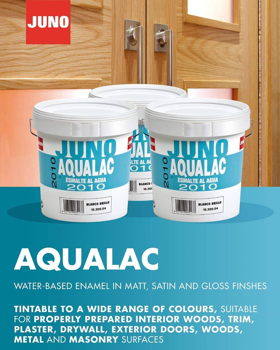 AQUALAC !!!
Yet another fab product from JUNO paints available from us here at Dungarvan Paints and DIY. The picture says it all....
Except that it's also Anti- Mould &amp; Fire Retardant.
Call in and ''ASK DAVE'' for more details.