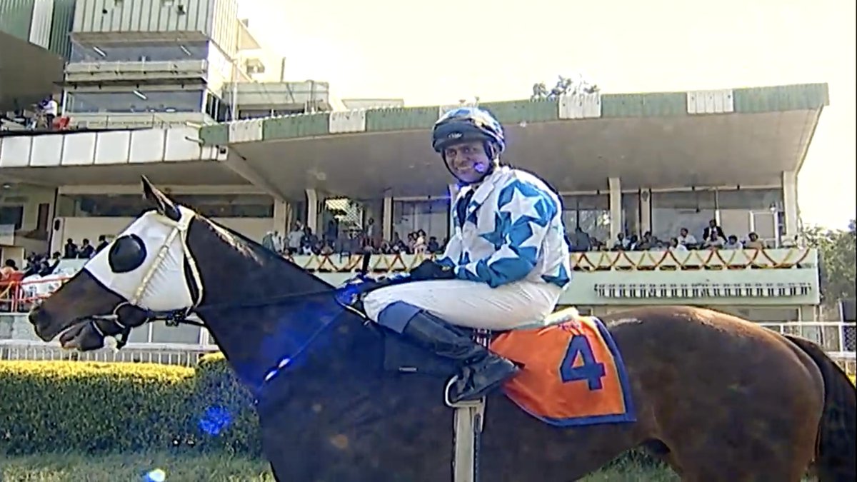 RaceMirror's tweet photo. Invitation Weekend Hyderabad Day 1:

Race 6: The J &amp; T Developers Million

Winner: BRAINSTORM [Dream Ahead-Roof Fiddle]
Jockey: Suraj Narredu
Trainer: Pesi Shroff
.
.
#Brainstorm #SurajNarredu #PShroff 
#InvitationWeekend #JTDevelopersMillion @Surajsn1  @rwitcmumbai https://t.co/xg88rC871q