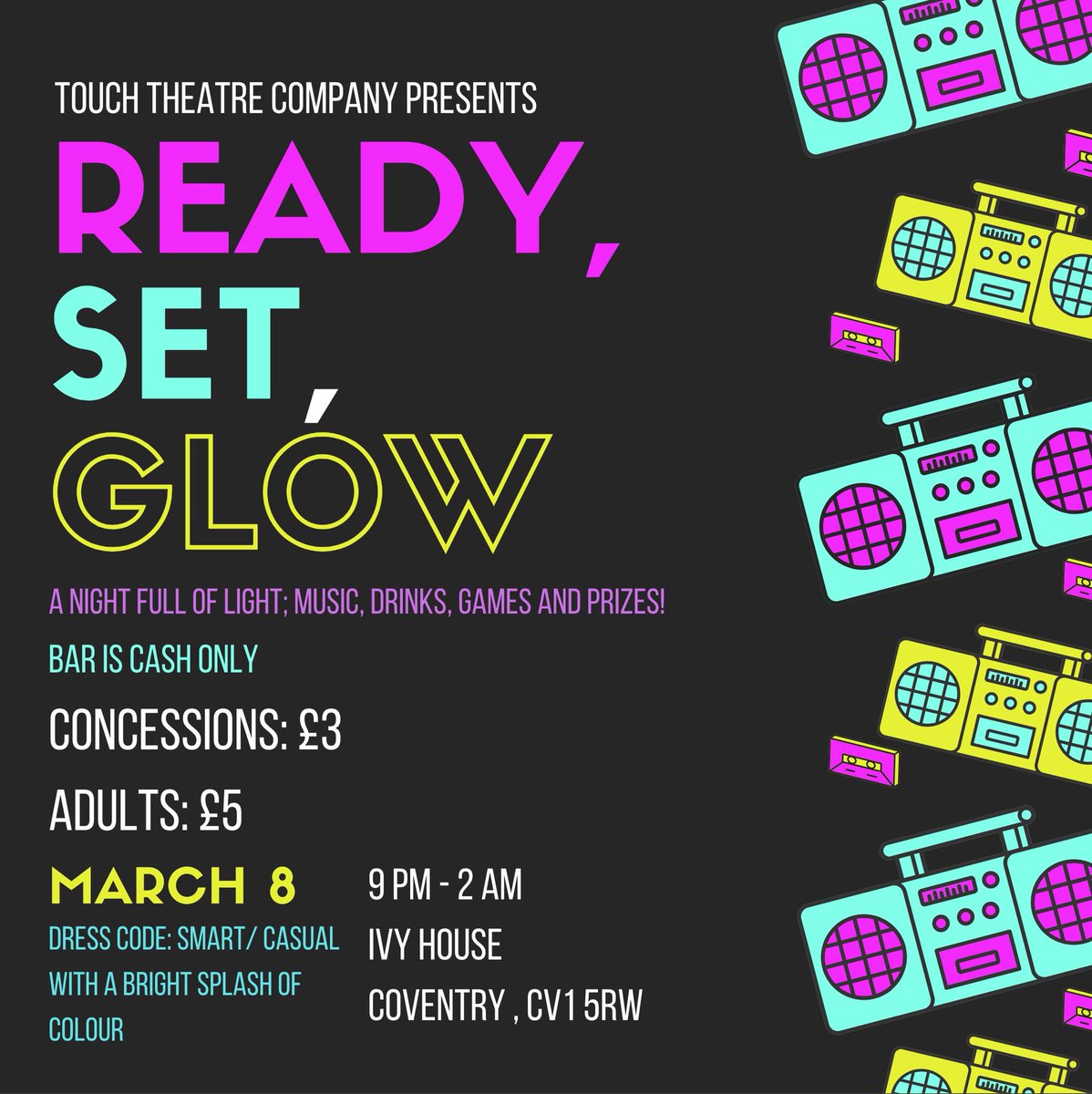 TOUCHTheatreCo's tweet photo. As a way to fundraise for our production in May, we are hosting a ‘THROWBACK TO YOUR CHILDHOOD’ party!

Doors open to the Ivy House basement at 9pm. Payment for entry will be at the door via cash or online banking. 

Invite your friends! Don’t miss out! Any questions, DM us! 🎉🎉 https://t.co/80WNoHbH57
