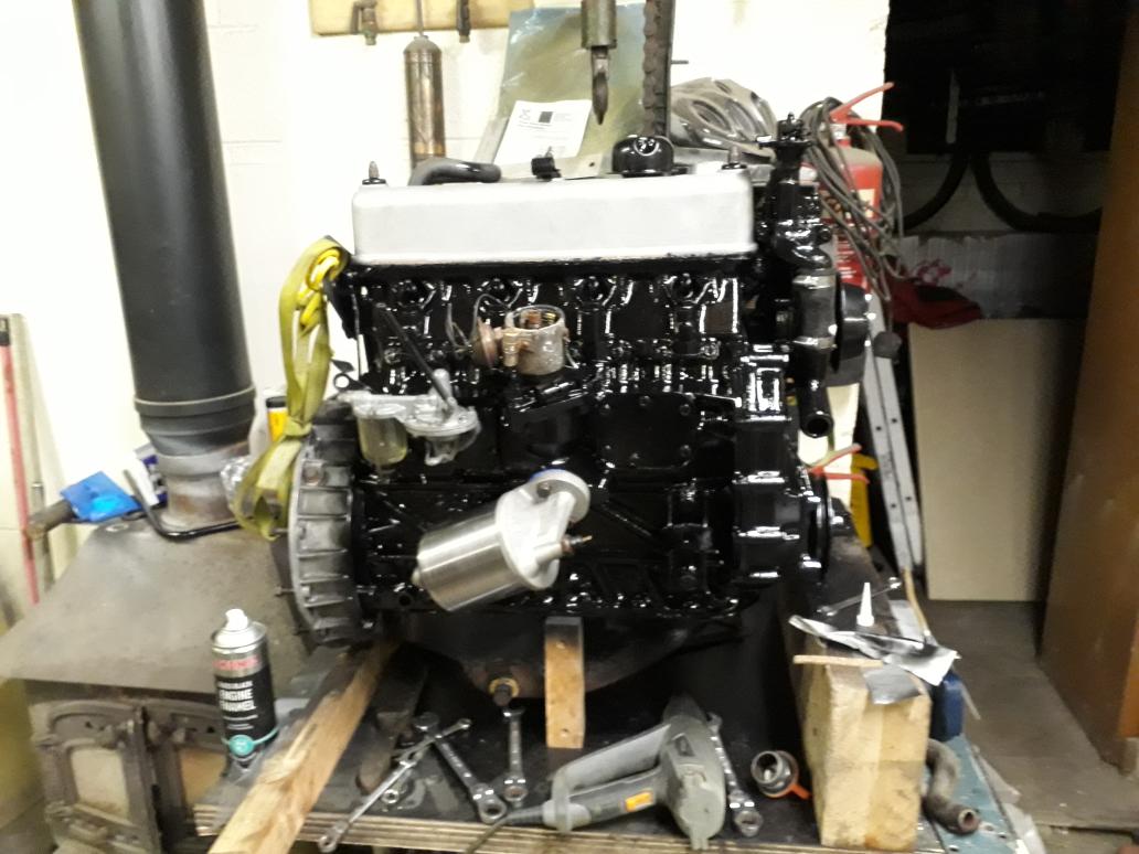 stacksquare1's tweet photo. Engine rebuilt, and new shiny bits bolted on. https://t.co/VBITVxOz7d