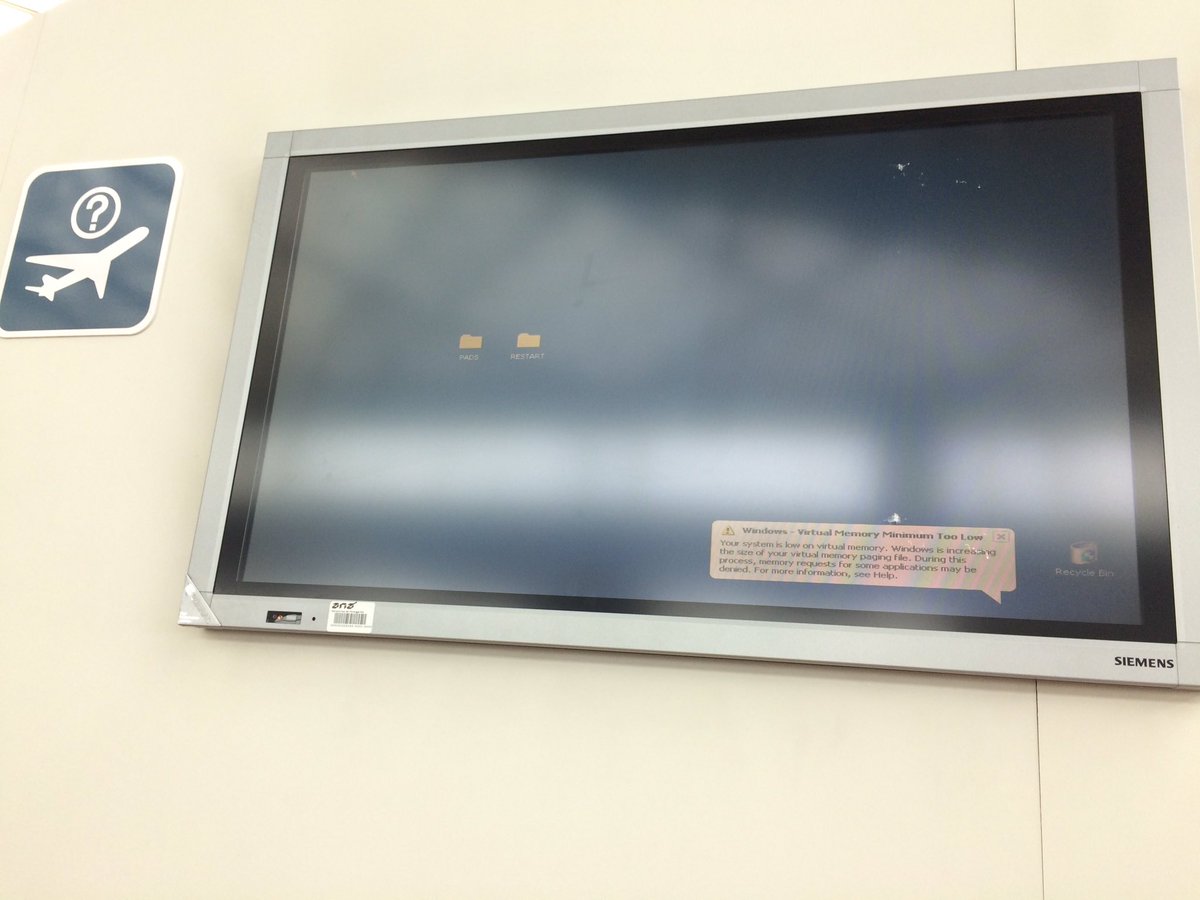 jamesfoster's tweet photo. @KevlinHenney Found this at Porto Airport, Portugal. Looks like the flight schedule board has a memory leak? https://t.co/LaQiVcUL2O