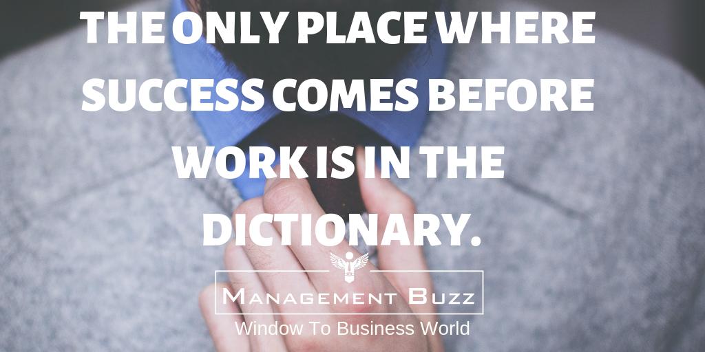 Managementbuzz's tweet image. The only place were the Success comes before the work is in the Dictionary..
.
.
Visit our online E magzine at
managementbuzz.in
.
#managementlab #managementbuzz #success #motivation #successquotes #MotivationalQuotes #leadership #readers