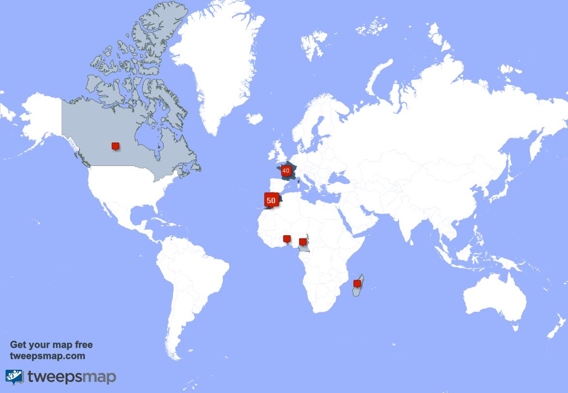 ALTO_EKO's tweet photo. Selon https://t.co/RCcAibeJNc Mes abonnés vivent en: Maroc(52%),France(42%),Bénin(2%) https://t.co/yNmDCQJk3L