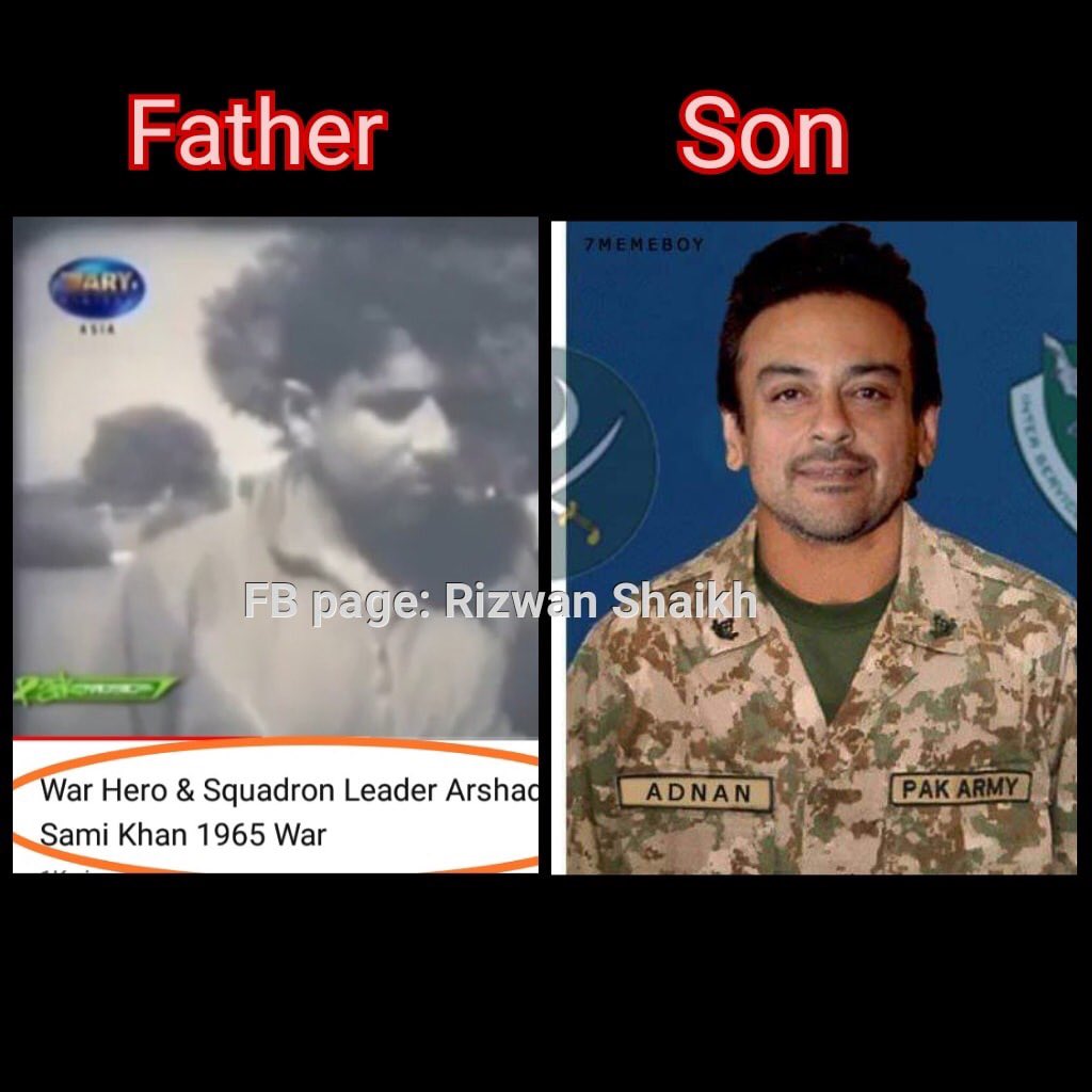 LegendsSays's tweet photo. LIKE FATHER, LIKE SON ! 🇵🇰🇵🇰🇵🇰 
#AdnanSami #WarHero
 #MajorAdnanSami https://t.co/IcfVH5YUaI