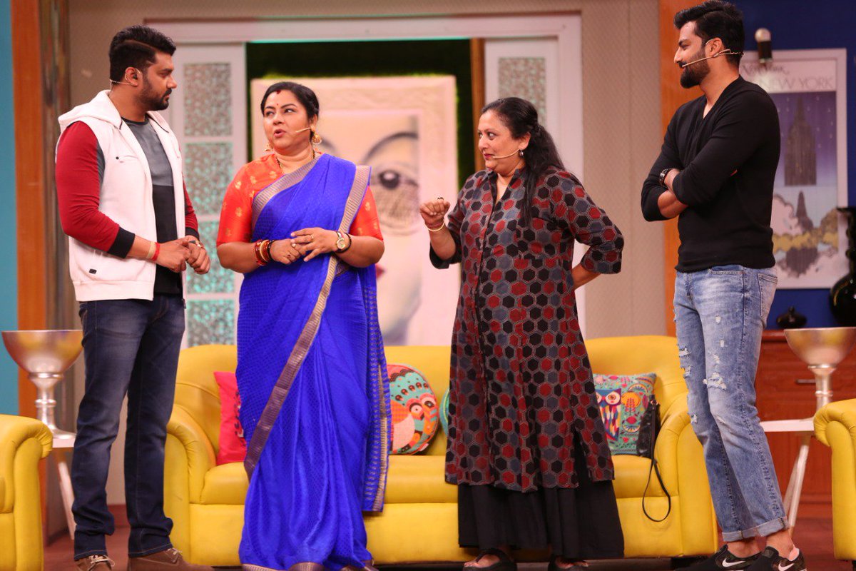 BangaloreTimes1's tweet photo. The team of #AdiLakshmiPurana will be on #MajaTalkies tonight https://t.co/lFPyUnVisD