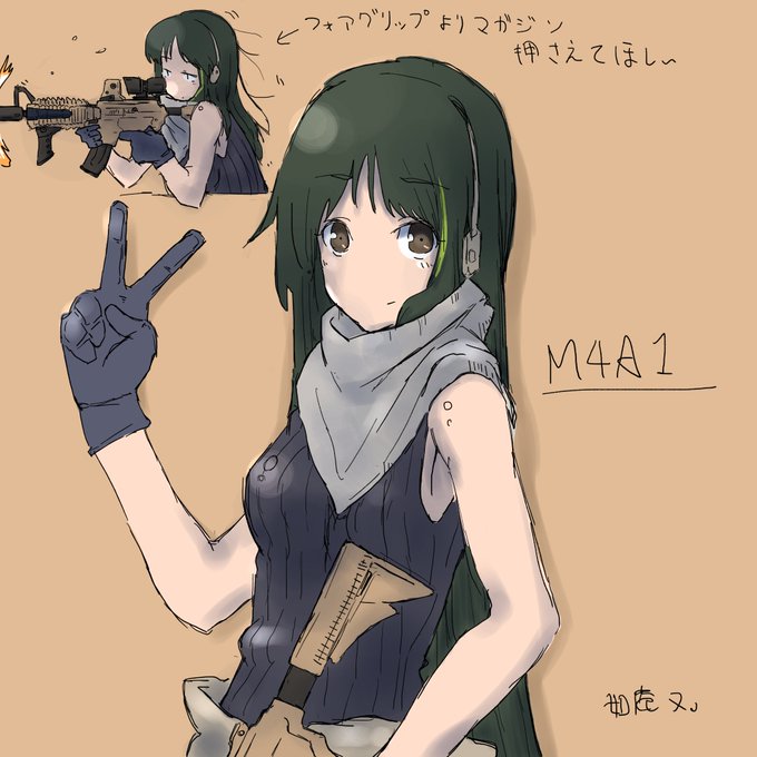 m9とm4a1ちゃん
ドンパチ系の洋画御用達コンビ
#ドルフロ  #ドールズフロントライン  
#少女前线 #少女前線 