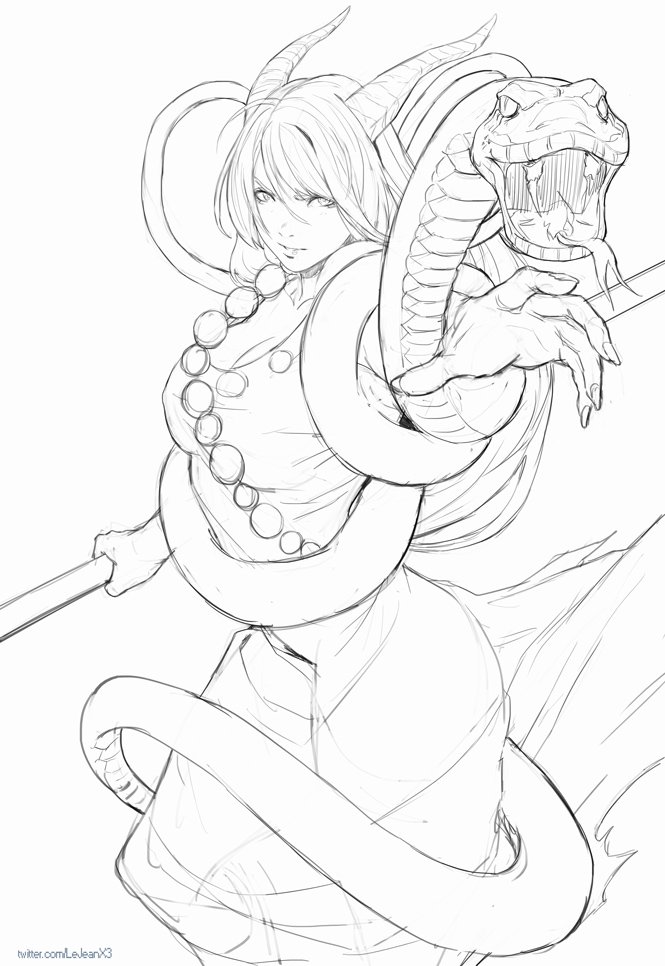 https://t.co/YGUZVQVhKw
Commission for https://t.co/xAptnKfNcI 
Mid-boss Lucrec from SNES's RPG "Bahamut Lagoon" 