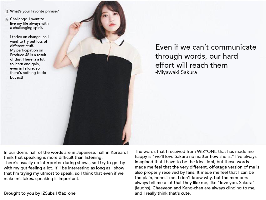 IZSUBS's tweet photo. [TRANS] 
IZ*ONE on Anan Magazine February 2019 issue

Wonyoung, Sakura, Yuri, Yena Interview

Translated by: az_one and @sunshinesejeong of IZSUBS
 
#IZONE #아이즈원 #アイズワン
#Wonyoung #Sakura #Yuri #Yena https://t.co/c4Znhk9yCu