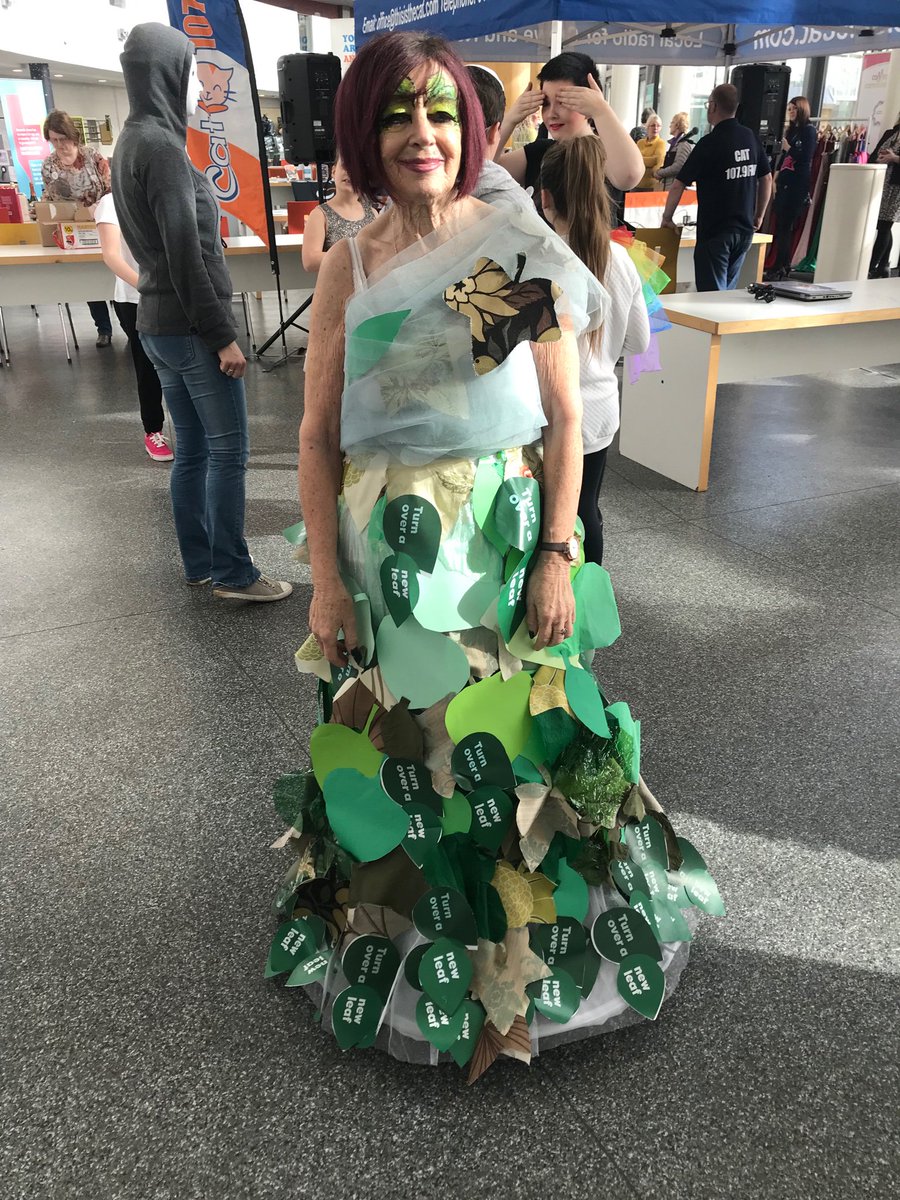 At Crewe woman’s day. Here is the New Leaf dress for the courage fashion show #TNLComFundESF