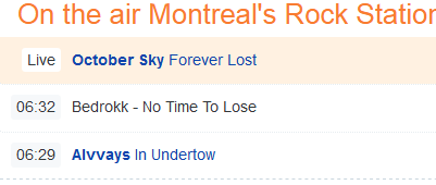 BedrokkV8's tweet photo. #HavingCoffee #SaturdayMorning #Listening to #Spinning IS -
NO TIME TO LOSE by Bedrokk
@CJIM_Montreal #Montreal's Best Rock. https://t.co/krAKcnFp5B