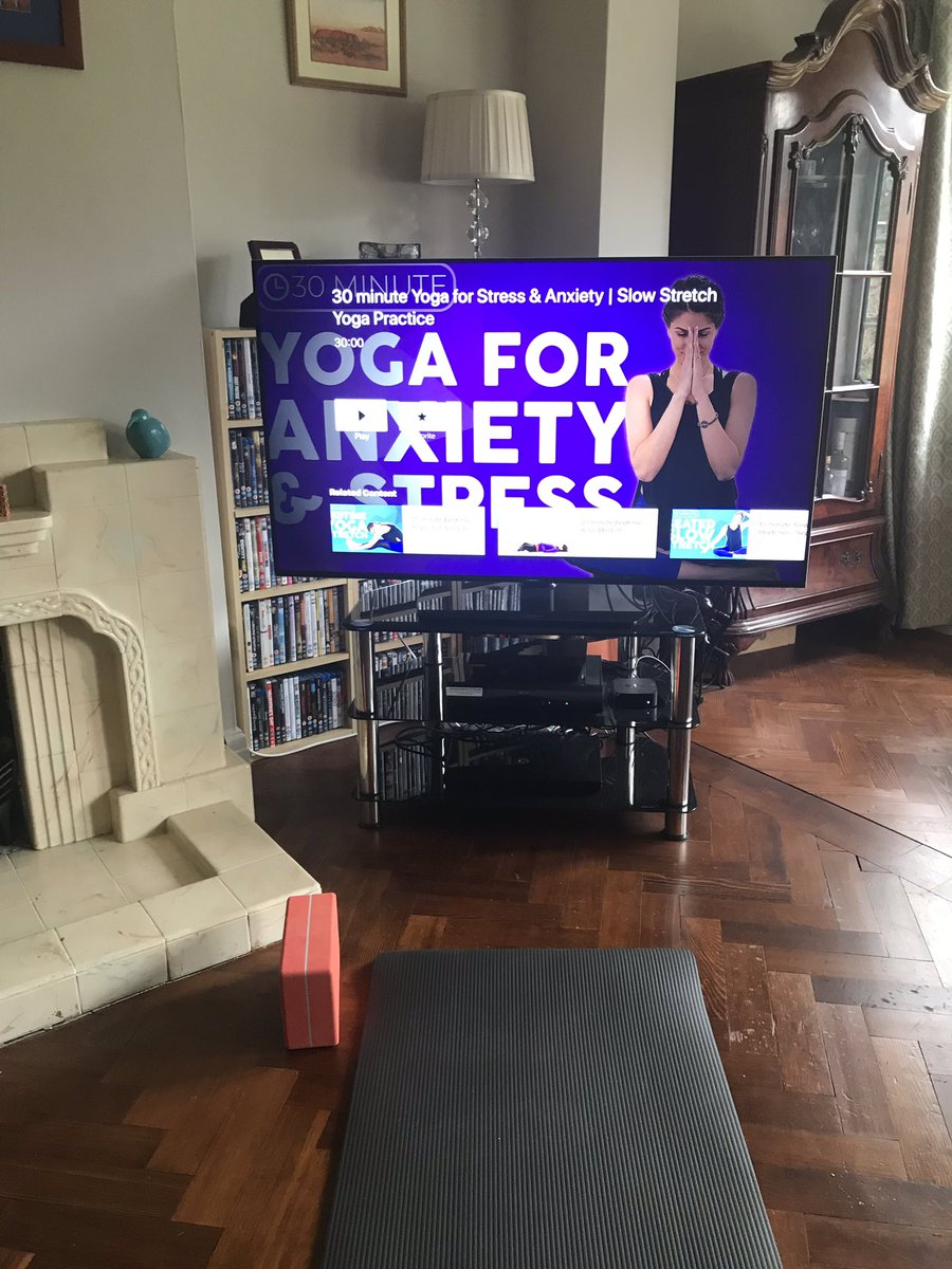 Stress is known to be a contributory factor in Alopecia.  I have found partaking in yoga can bring internal stress that you may not even be aware of to the forefront of your mind. A great calming start to my Saturday 🧘‍♀️