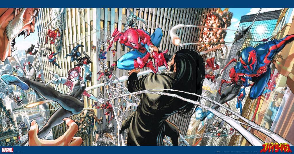 تويتر ブリスターコミックス على تويتر ポスター発売中 村田雄介 先生が描くコミック版スパイダーバース エッジ オブ スパイダーバース ワールド オブ スパイダーバース各表紙を連結して生まれる圧倒的画力のポスター おひとつ 2 000 税込 で店頭発売中