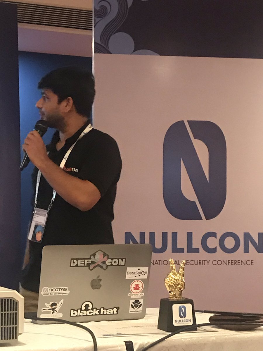 reachnidhi's tweet photo. Should we or should we not “WIN” that beautiful trophy?? @halt_dos presenting at Starville @nullcon #nullcon2019 #goa #CyberSecurity #startup @AKS_IT_Services https://t.co/otox6ylZ7T