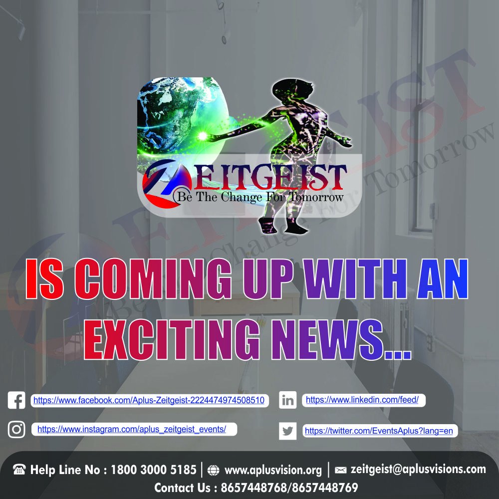 EventsAplus's tweet photo. Stay connected with us for something excitement news coming. 
#AplusVisions #AplusZeitgeist #Zeitgeist #ZeitgeistEvents #eventprofs #eventplanner #smallbusiness #seminar #workshop #exhibition #shortfilm #ComingSoon #excitement #NEW #eventprofs #events#eventmanagement#Enterpreneur https://t.co/tFNHs2f9Pw