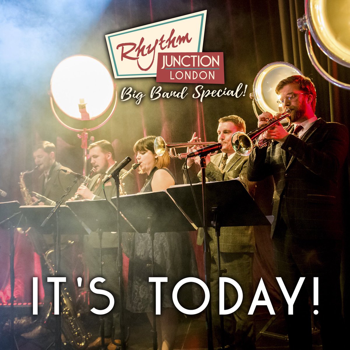rhythmjunction1's tweet photo. Happy Rhythm Junction day! Just a few hours to go, final tix from https://t.co/5Mc3pDHjju @SwingDancersLdn @swingoutlondon @SwingPatrolLdn @TabernacleW11 https://t.co/oyYJBdW3Og