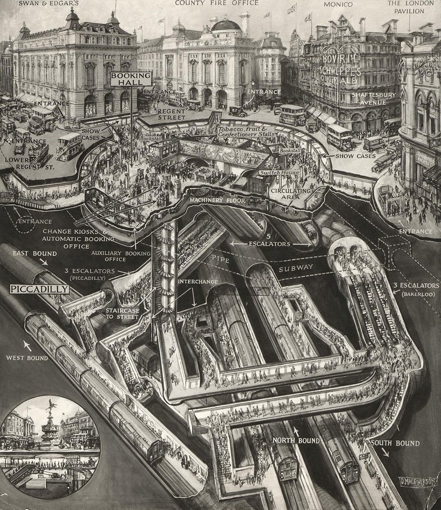 sfwpornnetwork's tweet photo. 🏗️[#InfrastructurePorn] Piccadilly tube station map of 1928
🔗 https://t.co/s1j7Bwof8k https://t.co/nqIWibKoAM
