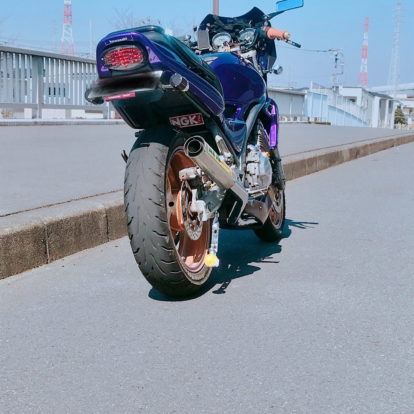 Z400FX ミスティー ホタル ランプ ツイストステー