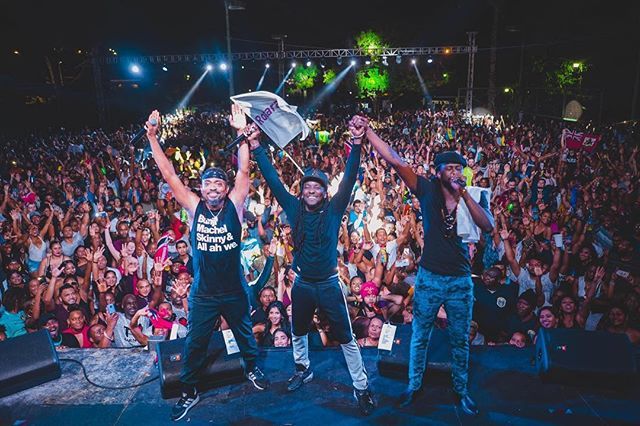machelmontano's tweet photo. 3 Kings - 1 Caribbean
Congrats @mrkilla1 on the Soca Monarch Win! Look at d entire Famalay united as one at Blue Range!! Soca 2 D Universe!! .
📸: @nathanwmmack.
.
#BlueRange #GOATTour #TrinidadAndTobago
#SocaMusic
#Carnival2019
#CaribbeanMusic https://t.co/fAJBfDVyzB https://t.co/X0oxDwQ6z3