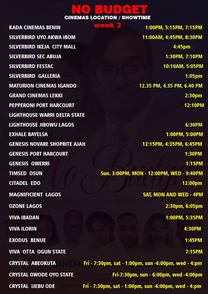 nobudgetMovie's tweet photo. @Risqua_h @yolanda05853253 Hiya💕,
Kindly check out #NoBudgetMovie showtime in cinemas. https://t.co/WKkDACskz3