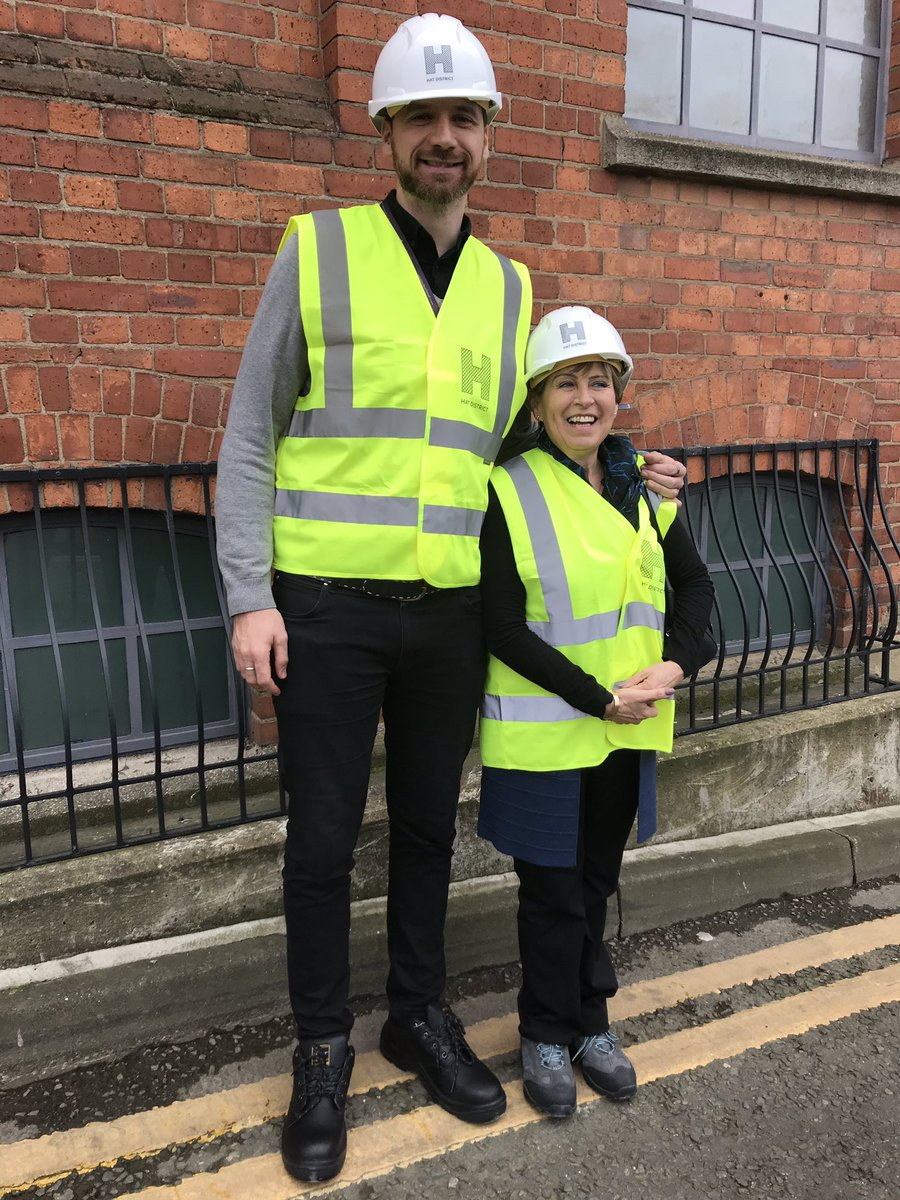 MK11RBS's tweet photo. From yesterday’s @TheHatDistrict  #hathouse topping out ceremony this picture is still making me laugh. Our new Hat House tenants sizing each other up! 😆 @gavinobrien @PanamaHatCo https://t.co/sBjTqto15h