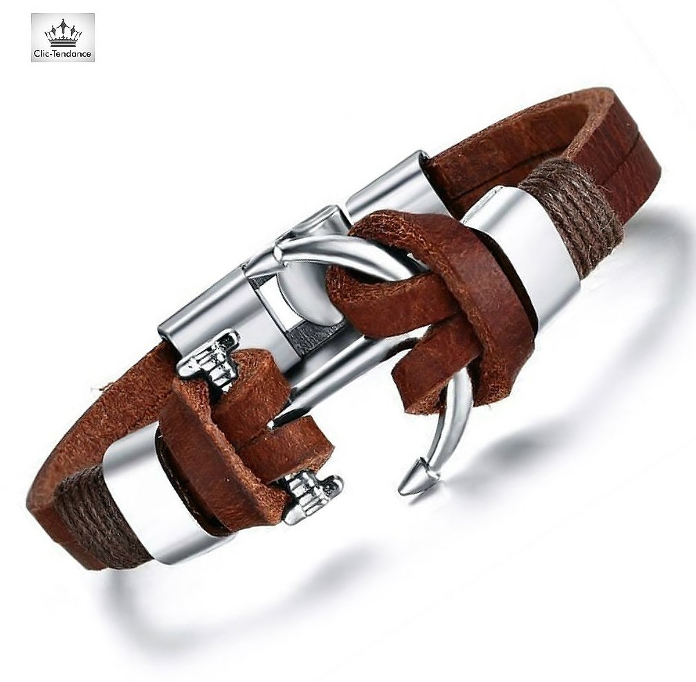 ClicTendance's tweet photo. #bracelet #cuir #homme  la collection homme de votre boutique en ligne https://t.co/ZvrgcvpLX5  une collection originale et #tendance découvrez le bracelet #ancre un #look #actuel #casualet #fashion livré en 48/72H https://t.co/mxjsmwiHJw