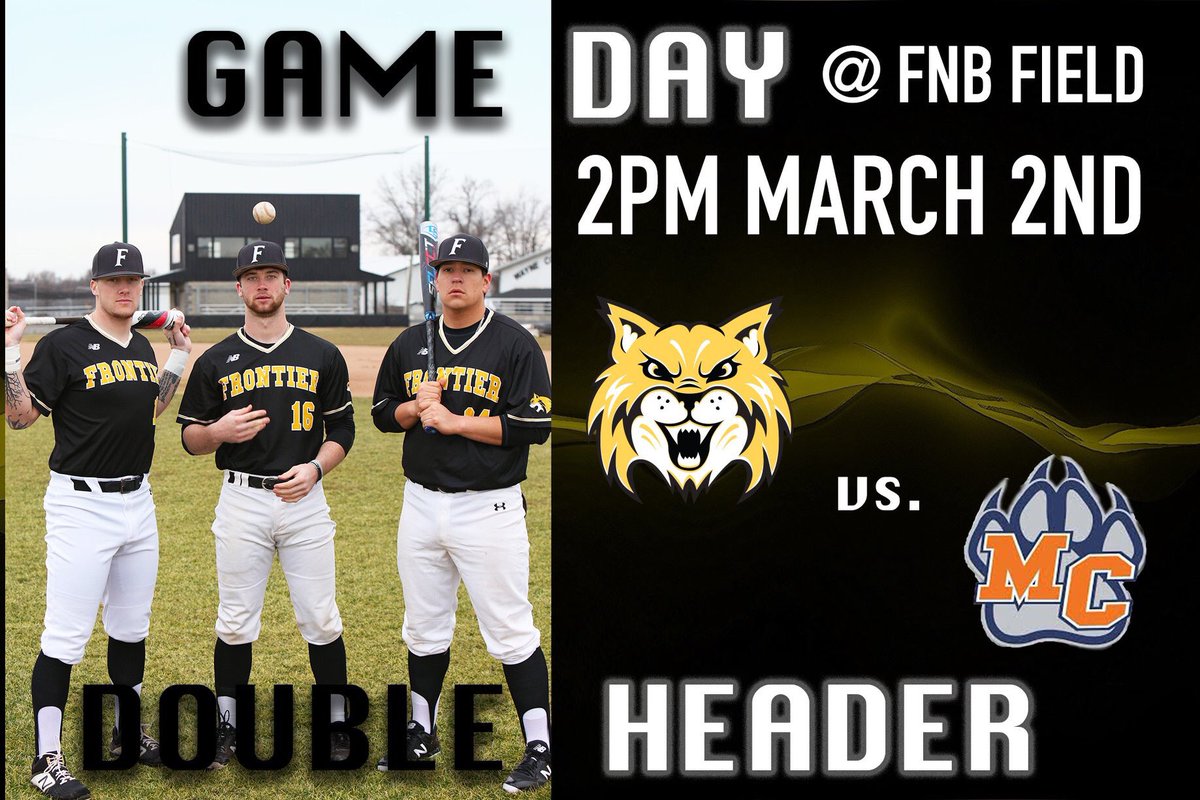 The Bobcats will take on Morton College in a double header today at FNB Field.

Want live score updates? Follow along on GameChanger: bit.ly/2Te2uOZ