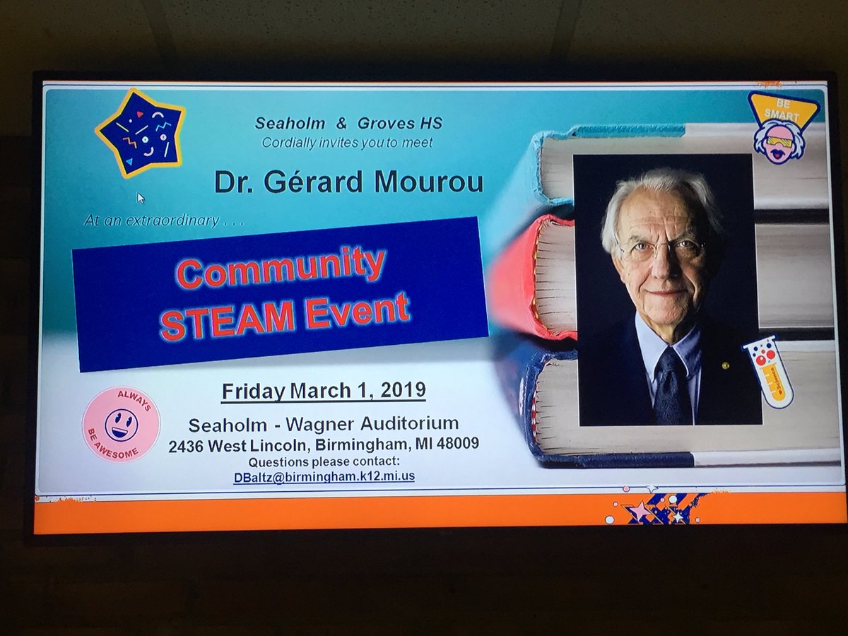 SeaholmPpal's tweet image. Inspirational night at Seaholm. Nobel Laureate spoke to Seaholm community. Students asked great questions. Learned so much!