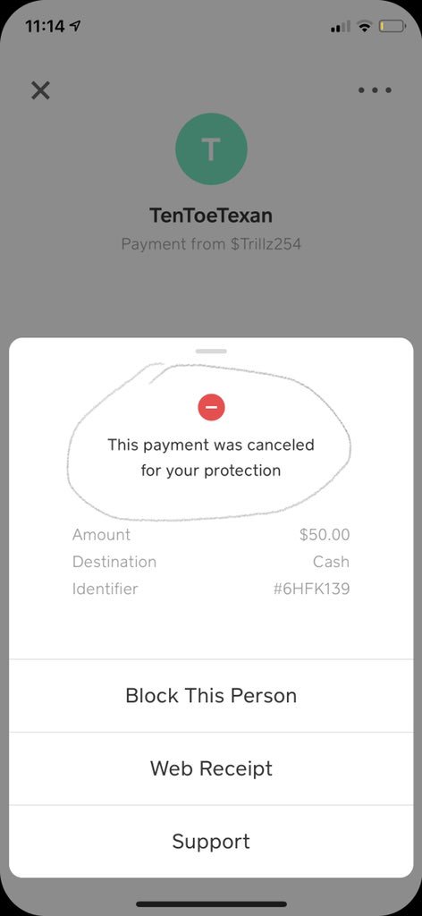 iRock_Vision's tweet photo. @CashApp someone is trying to pay me for a music video and it keeps saying this https://t.co/8XqeU9XB23