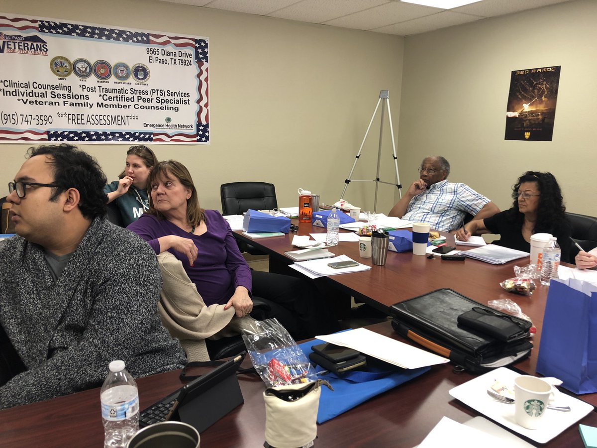 MMCElPaso's tweet photo. Working hard on ways to improve our support of the mentally ill within our community! #NAMIboard @NAMIElPaso https://t.co/K7wjKjDrg5