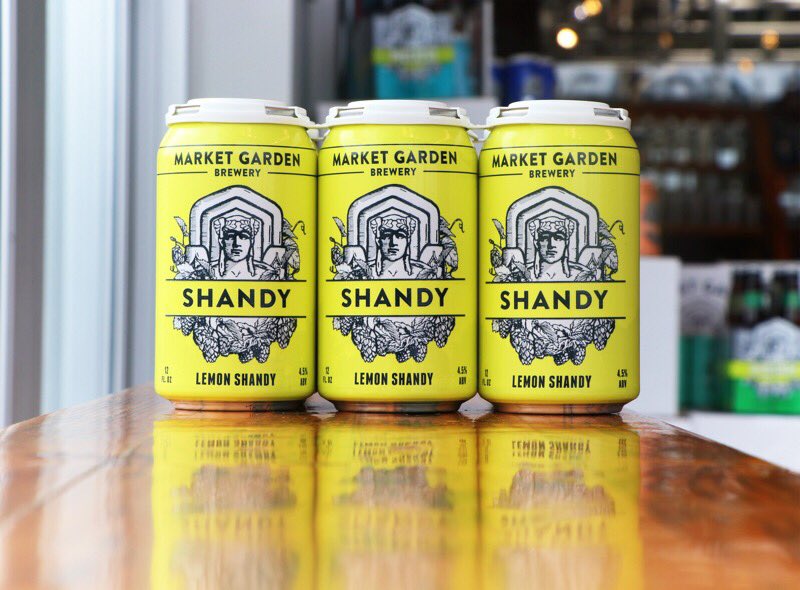 MarketGardnBeer's tweet photo. We're positive this Lemon Shandy makes the wait for warmer weather a littler easier. If you're cravin' some summertime flavor, hop on over to MGB Store &amp; Tours! They're serving up samples on tours this weekend and have six packs available in the shop, cheers! ✨🍋💛 https://t.co/PiPbSTcIfv