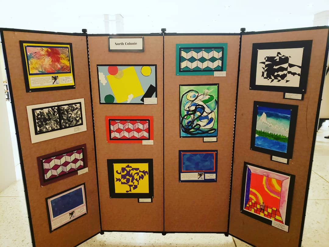 K-8 Empire State Plaza art exhibit! Wonderful job from all schools but a special shout out to our @NorthColonieCSD family! Love seeing our students' work on display for all the world to see! It'll be on display until March 18th, check it out! #nationalyouthartmonth #nccsartdept