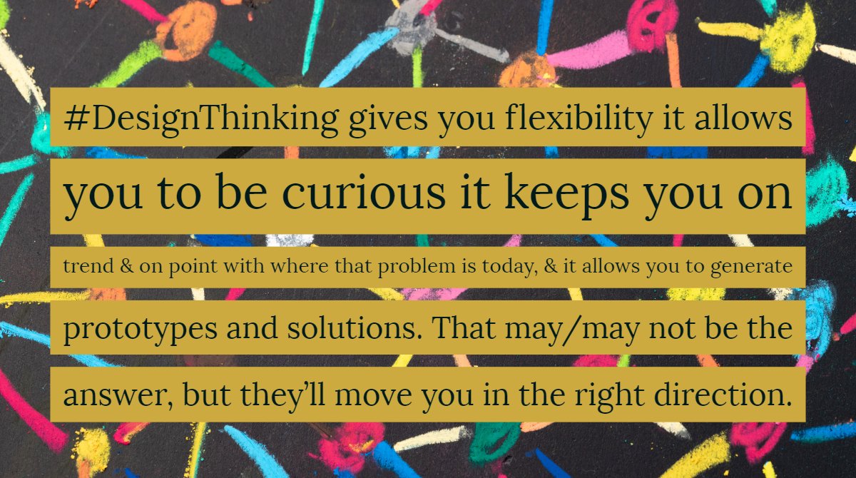 RT <a href="/showmerob/">Rob Dickson</a>: Taking a #DesignThinking class &amp; there was a great quote from today #Week1 <a href="/jeanneliedtka/">Jeanne Liedtka</a> <a href="/DesignatDarden/">Design at Darden</a>