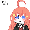 코모리(Korean morikonoko)さんがTwitterに投稿した中野五月(五等分の花嫁)のイラスト。