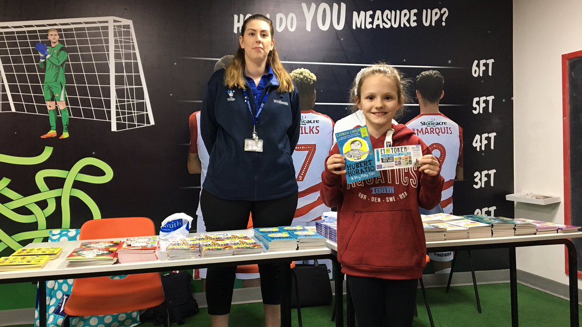 drfc_official's tweet photo. .@WHSmith are in @Donny_Dog_DRFC Kennel handing out book vouchers ahead of #WorldBookDay thanks to @PLCommunities! #DRFC #IRWT #ThatIsWhyIAmRovers https://t.co/geRw4Khzt5