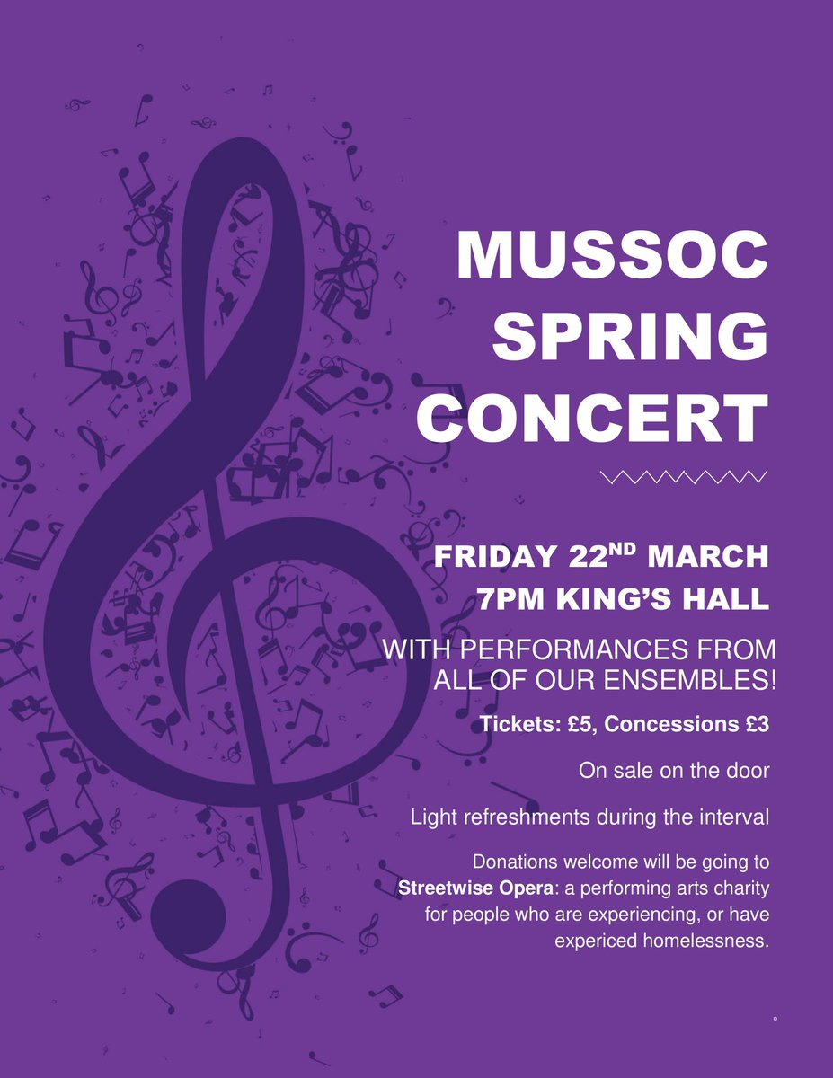 MussocNCL's tweet photo. Come join us at our Easter Concert on the 22nd March in King's Hall! @NewcastleSU @NclUniMusic @UniofNewcastle @DrPaulFleet https://t.co/JNQiglzUHt