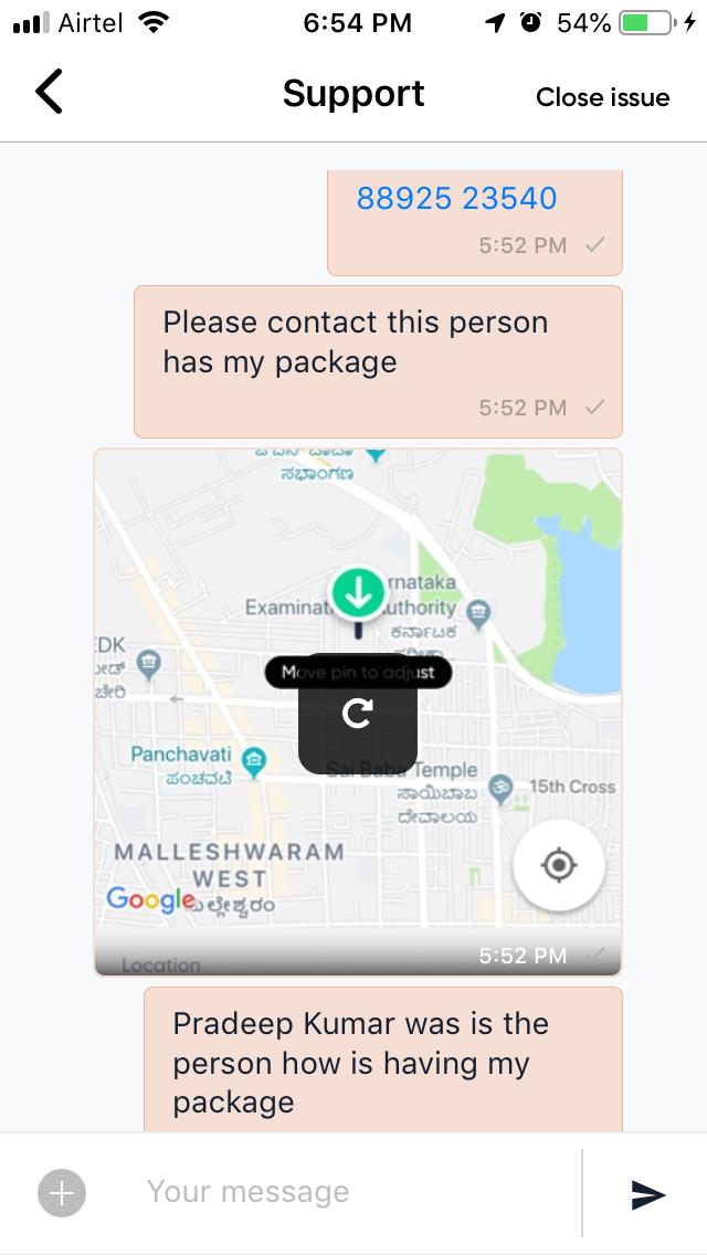 satish_m's tweet photo. @DunzoIt @DunzoCare No Refund of 1103 received for my order canceled your team on 25 Jan 2019. And now this happens #PayPal #DunzoGeneration
#Bangalore #DunzoSuperHeroes https://t.co/HLQSniwP7s