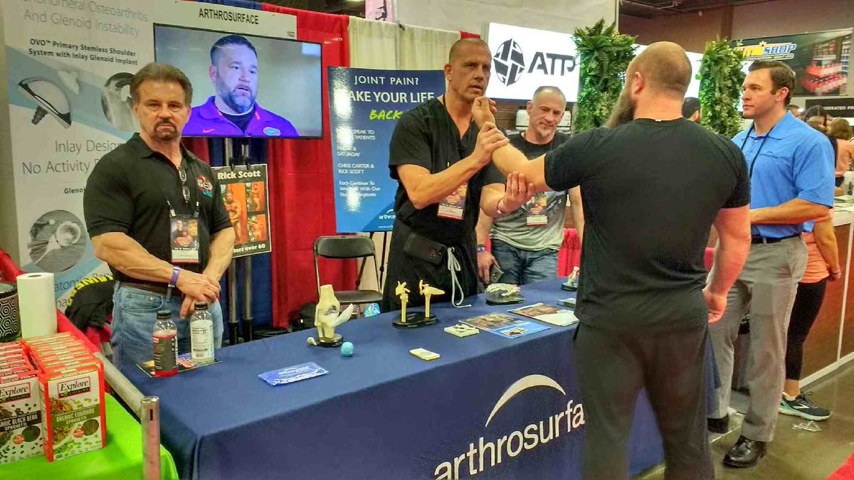 AnikaThera's tweet photo. Are you at #ArnoldClassic2019? Visit booth #1022. Dr Kovack will be here along with 2 of our patients to answer any questions you have. Stop by and say hi! #stayactive #choosemotion #MedDevice https://t.co/QTobmvRXjY