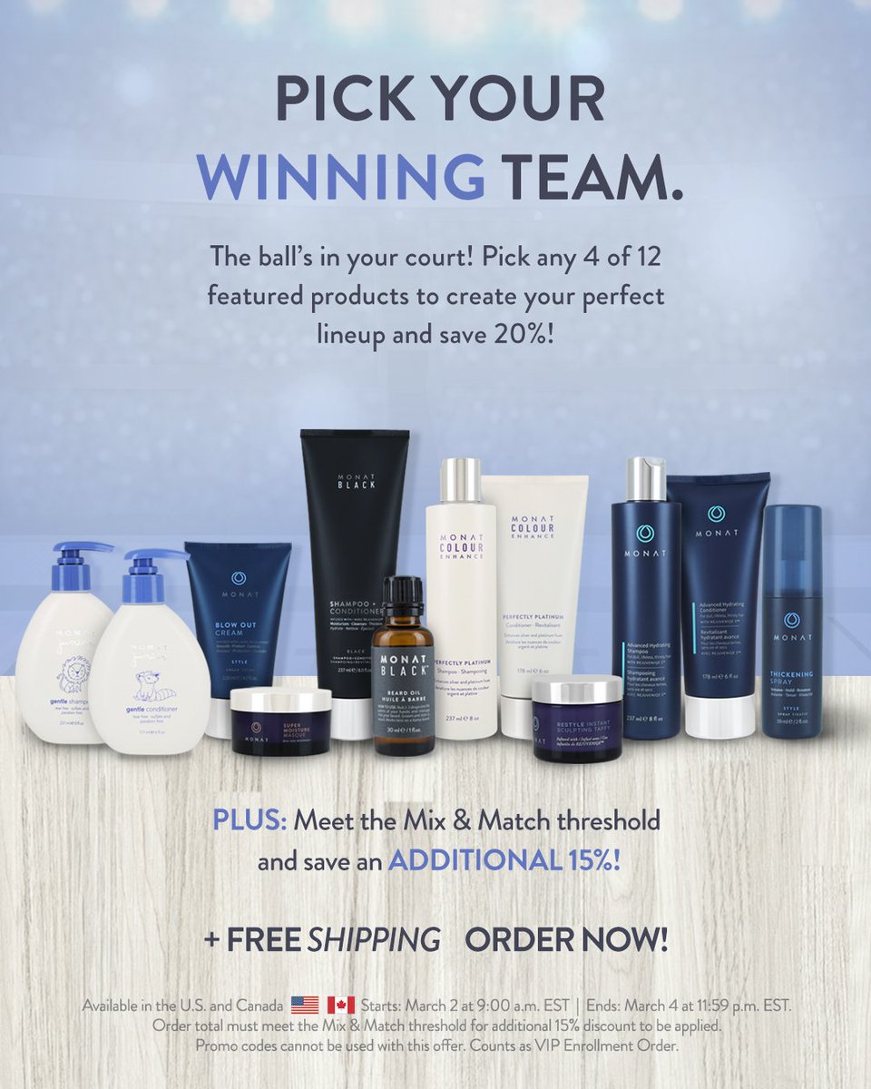 MONATOfficial's tweet photo. “I hate a deal,” said nobody ever! 
Create your own collection from MONAT's winning lineup and save 20% in addition to your Mix &amp; Match discount!  #MONATstyle #flashsale 
🛒Shop now: https://t.co/g6IF2FFhBf https://t.co/os9LZ8iQ7j