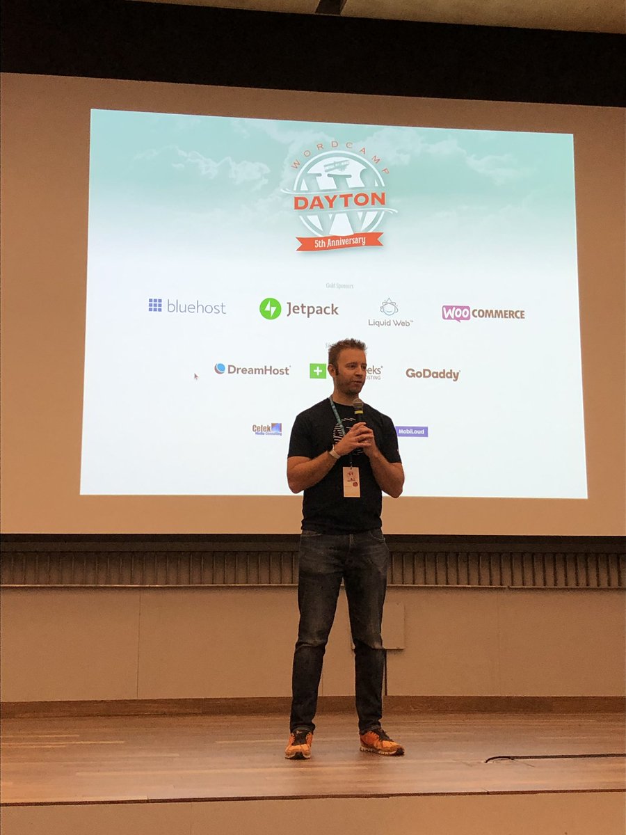 Opening remarks with <a href="/DustinHartzler/">Dustin Hartzler</a> as Day 2 begins at #WCDayton #community