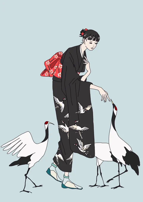 飛びたたば招福 