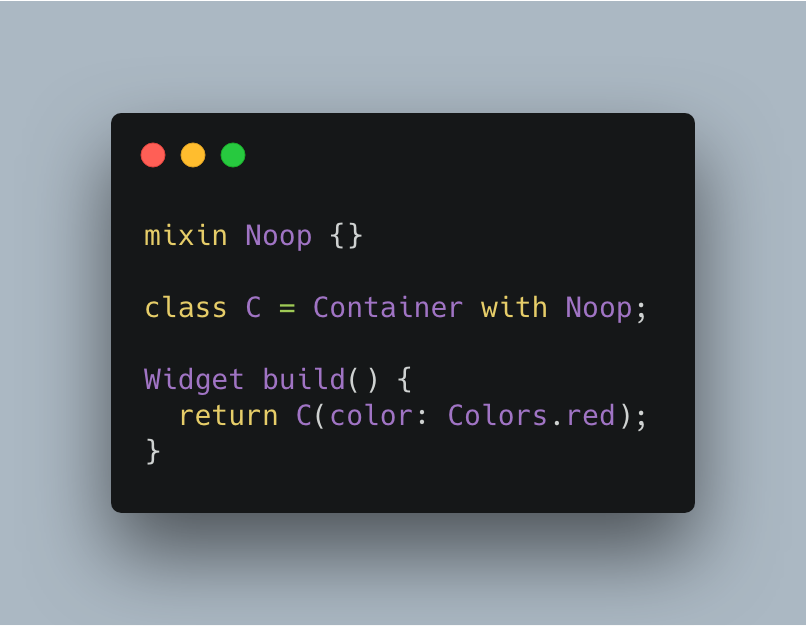 remi_rousselet's tweet image. Here&apos;s a little trick to minify the name of commonly used widgets:

#FlutterCreate @flutterio