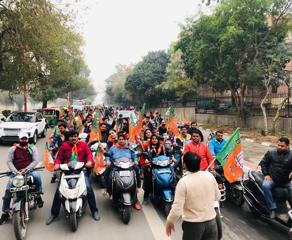 BhaatiAmit's tweet photo. #VijaySankalpbikerally #BJPVIjaySankalpBikeRally #bjom #NamoAgain2018#gauravkharibjp# https://t.co/qnk8nTY3uY